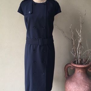 Talbots Navy trench dress NWT